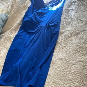 Michael Kors knit cobalt blue dress